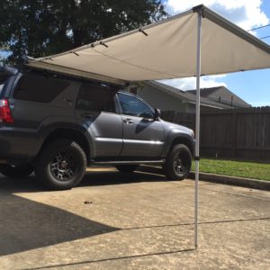 4x4 Roll Out Awning 4.6FT x 6.5FT Small Size Includes Brackets and Hardware 