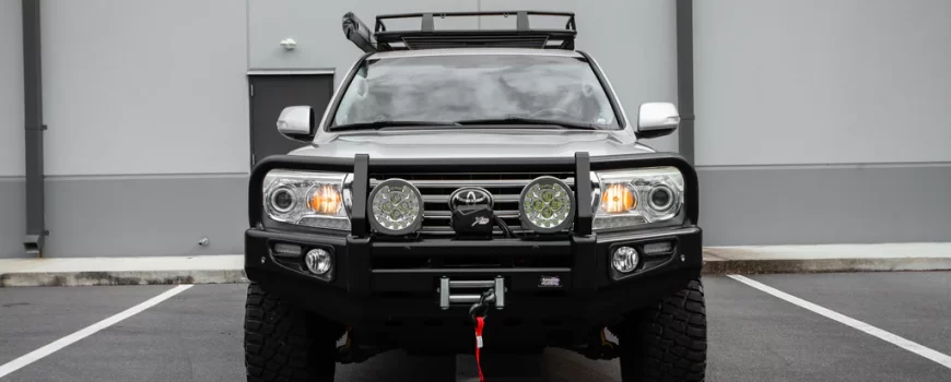 Dobinsons 4x4 Classic Black Deluxe Winch Bumper Toyota Land Cruiser 200 Series 2008 to 2015 (1) BU59-3696