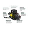 Dobinsons 12V Electric Winch - 12,000 LBS Capacity with Synthetic Rope, Hawse Fairlead and Remote Control