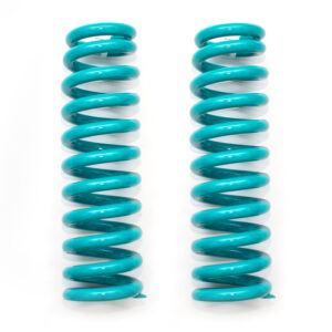 Dobinsons front coil springs in teal color