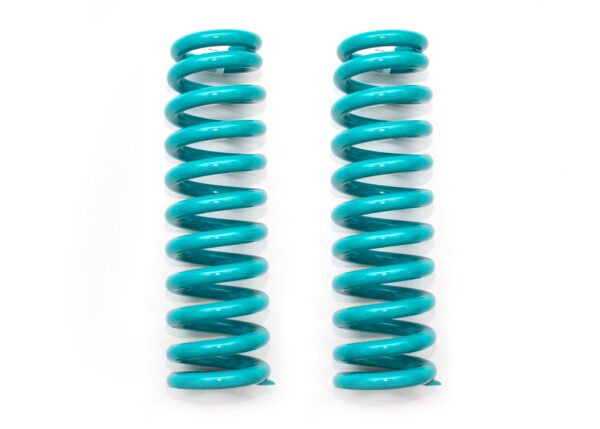 Dobinsons front coil springs in teal color