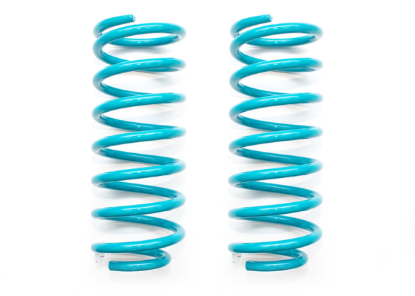Dobinsons rear coil springs in teal color