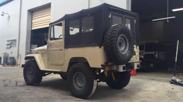 Toyota FJ40 soft top with Dobinsons complete suspension kit installed