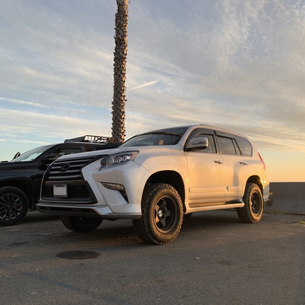 Lexus GX460 with Dobinsons 2" front and rear suspension lift installed