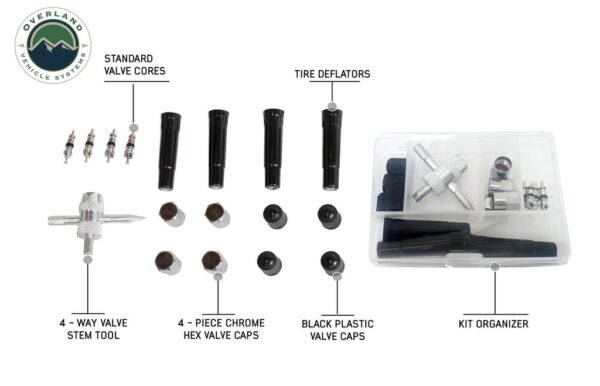 OVS TIRE REPAIR KIT – 53 PIECE KIT WITH BLACK STORAGE BOX