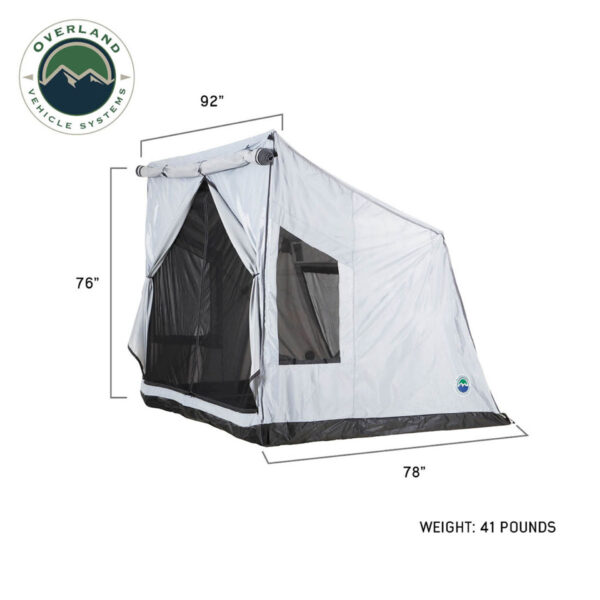 Overland Vehicle Systems Portable Safari Tent - Quick Deploying Ground Tent