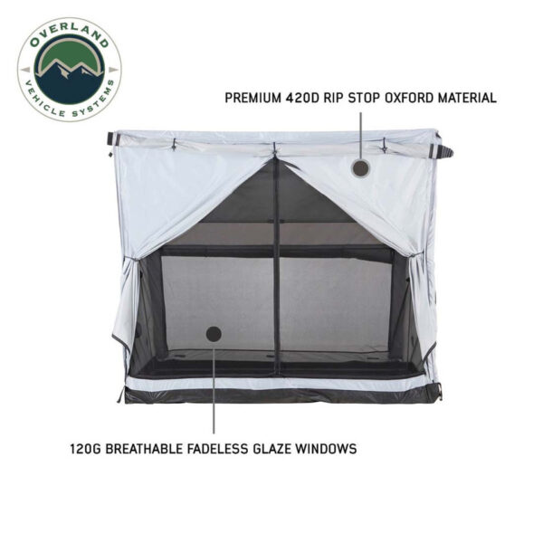 Overland Vehicle Systems Portable Safari Tent - Quick Deploying Ground Tent