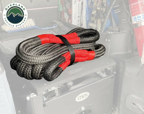 19009916 BRUTE KINETIC RECOVERY ROPE 1″ X 30″ WITH STORAGE BAG GRAYBLACK