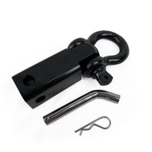 OVS RECEIVER MOUNT RECOVERY SHACKLE 3/4″ 4.75 TON WITH DUAL HOLE BLACK & PIN & CLIP 19109901