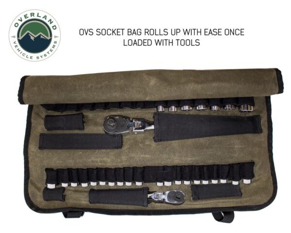 OVS Rolled Bag Socket With Handle And Straps - #16 Waxed Canvas