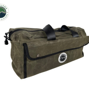 21169941 OVS SMALL DUFFLE BAG WITH HANDLE AND STRAPS – #16 WAXED CANVAS