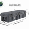 D.B.S. - Dark Grey 117 QT Dry Box With Drain and Bottle Opener - 40100021
