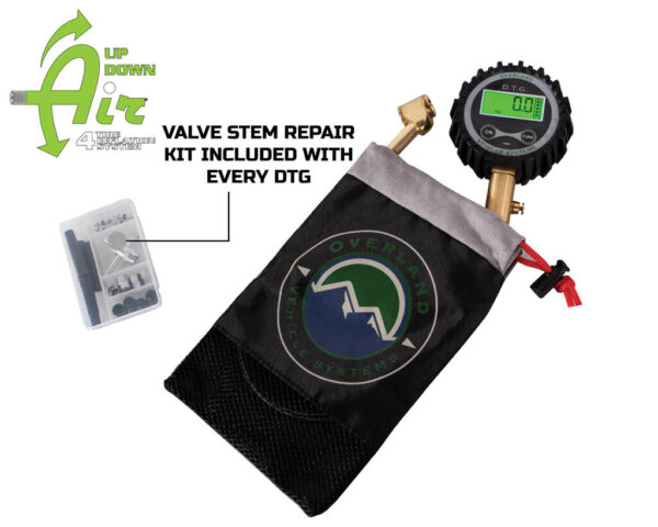 UDA Digital Tire Gauge with Valve Kit & Storage Bag