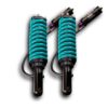 Dobinsons MRA struts coilovers assembled with teal coils