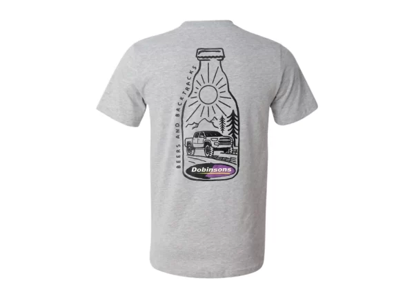 Dobinsons T-Shirt - Beers and Backtracks S-XXL Gray or Black