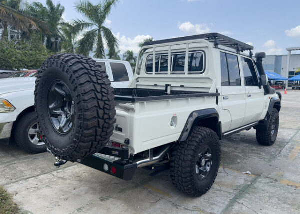 Dobinsons Toyota 79 Series Rear Bumper with Tire and Jerry Can Carrier