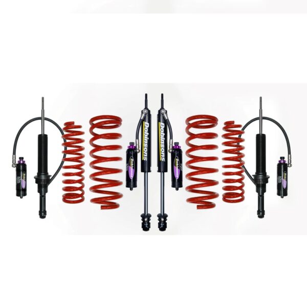 Dobinsons MRA kit with red coil springs front and rear