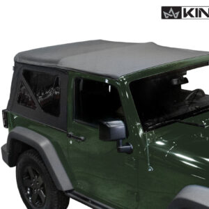 King 4WD Premium Jeep JK 2 Door Soft Top with Tinted Windows 2007-2009 (1)
