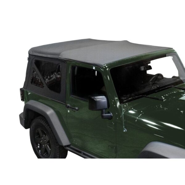 King 4WD Premium Jeep JK 2 Door Soft Top with Tinted Windows 2007-2009 (1)