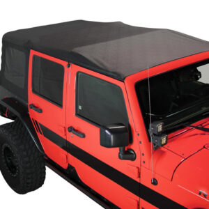 King 4WD Premium Jeep JK 4Door Unlimited Soft Top with Tinted Windows 2007-2009 (1)