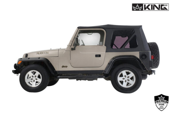 King 4WD Premium TJ Wrangler Soft Top with Tinted Windows Jeep TJ Wrangler (1)
