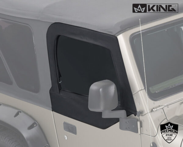 King 4WD Premium TJ Wrangler Soft Upper Door Windows (1)