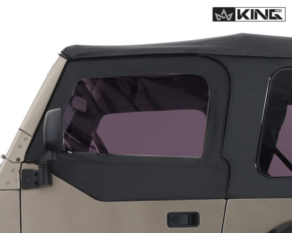 King 4WD Premium TJ Wrangler Soft Upper Door Windows Tinted