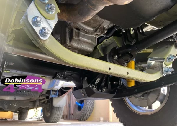 Dobinsons Front Jimny Crossmember Drop Kit Jimny 2018+ installed