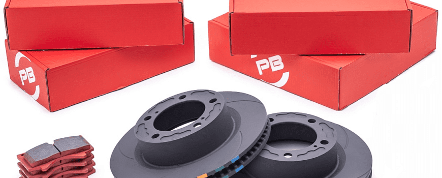 Powerbrake D-Line High Performance Brake Rotor and Pad Complete Set