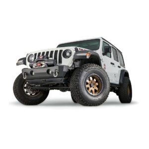 WARN 102510 Stubby Crawler Front Winch Bumper for JK, JL & JT