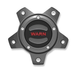 Warn 106684 5 Lug Epic Wheel Hubs Center Cap - Grey