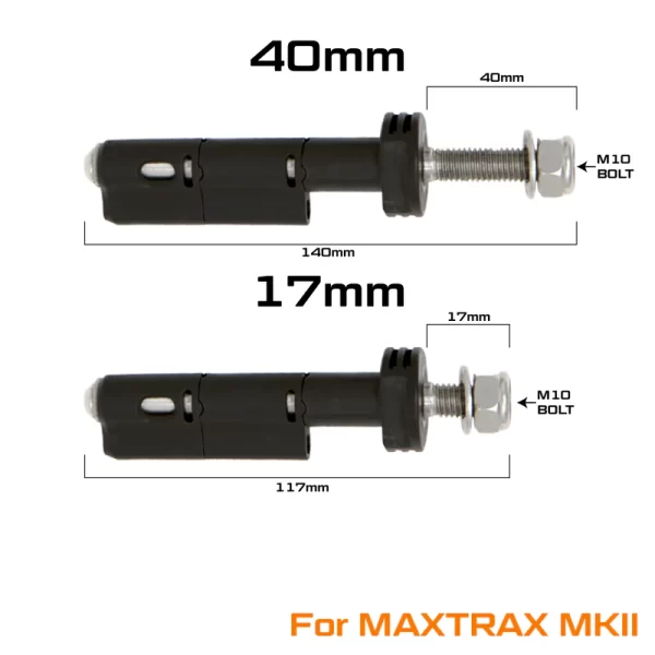 MAXTRAX MKII Mounting Pins (17mm bolts)