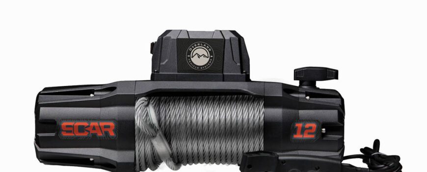 Overland Vehicle Systems SCAR 12K Winch with Wire Rope