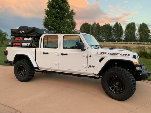 RCI 18 inch HD Bed Rack truck rack on a Jeep Gladiator