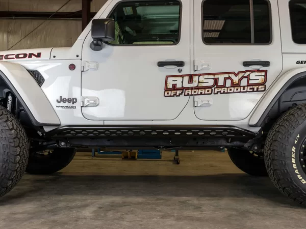 Rusty's Rocker Armor with Kicker Tube for JL Wrangler 4-DR 2018-2023 (1)