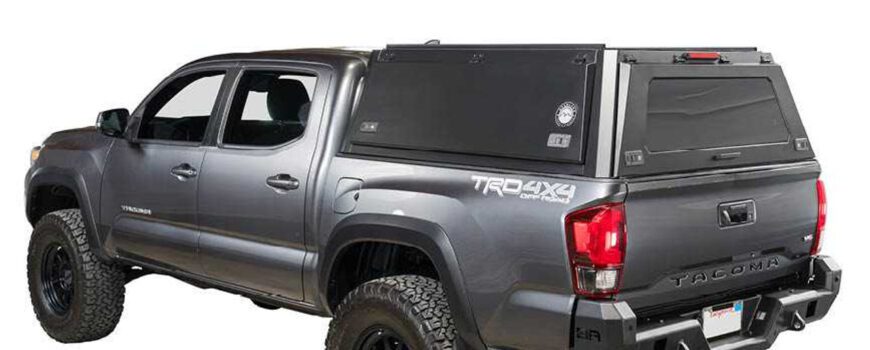 Expedition Tacoma Truck Cap With Full Wing Doors Front And Rear Windows & 3rd Brake Light for Toyota Tacoma 2016-2023 5ft bed