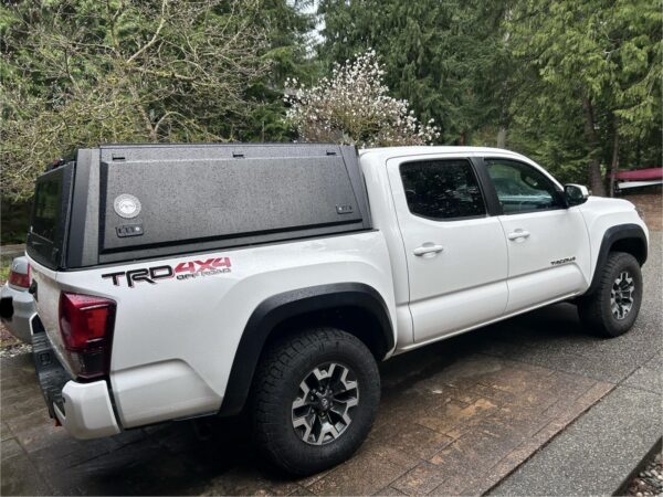 Expedition Truck Cap with Full Wing Doors Tacoma 2016-2023 5ft Bed - Photos from @ZacharyLuce