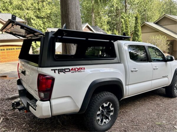 Expedition Truck Cap with Full Wing Doors Tacoma 2016-2023 5ft Bed - Photos from @ZacharyLuce