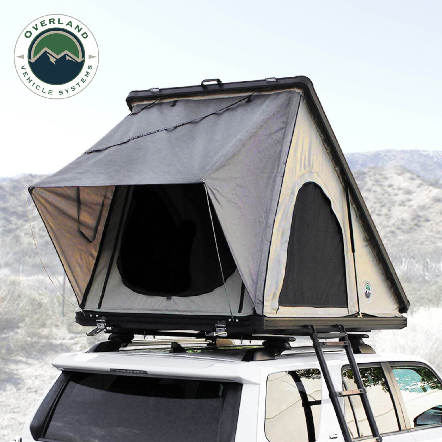 OVS LD TMON Clamshell Aluminum Hard Shell Roof Top Tent Exit Offroad