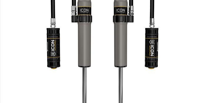 Icon 2024 Tacoma Rear Shocks 0-1" Lift VS 2.5 Aluminum - Remote Reservoir Pair