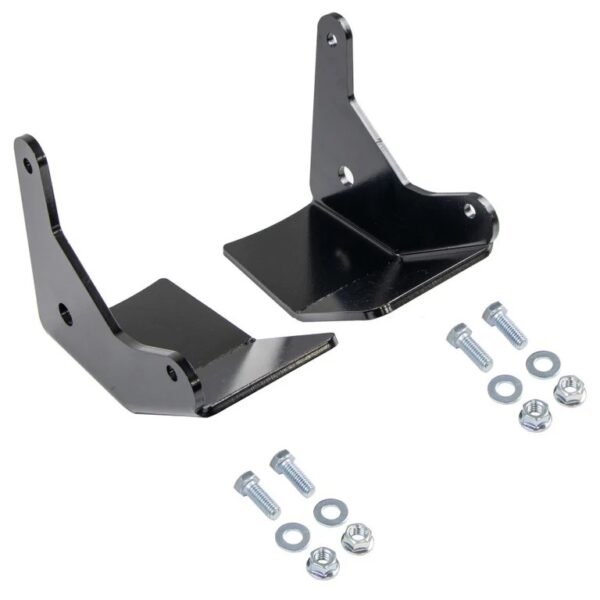 Rusty's Rear Lower Control Arm Skid Plates Frame Side - Bare Steel Gladiator