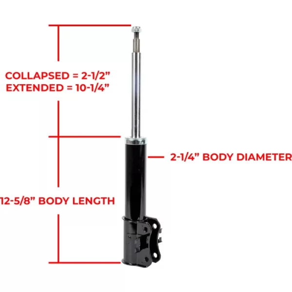 Extreme Duty 1.5 Extended Travel Suzuki Front Strut - Sidekick Tracker X-90 XL7