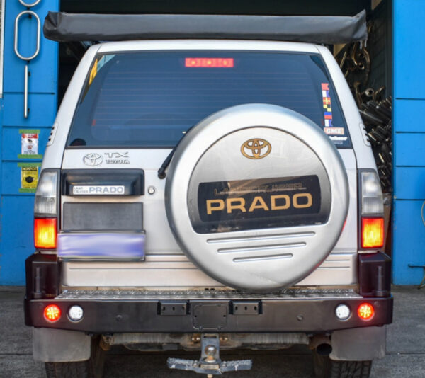 Dobinsons Rear Bumper with Tire and Jerry Can Carrier Prado 90 & 95 RZJ90, VZJ90, KZJ90, KDJ90, RZJ95, VZJ95, KZJ95, KDJ95