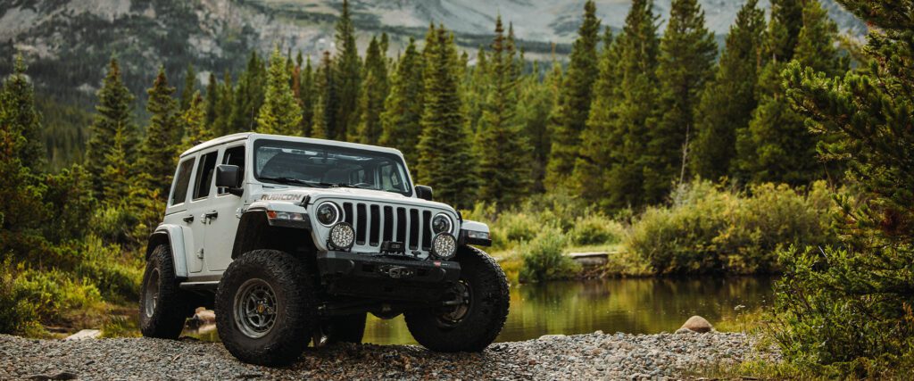 Jeep JL Rubicon in Colorado Mountains