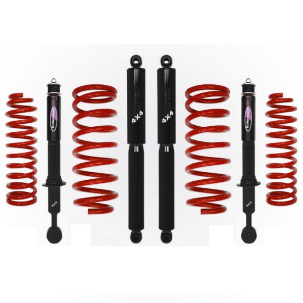 Dobinsons twin tube strut and shock black shocks and red coils