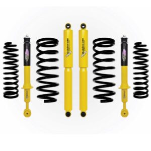 Dobinsons twin tube strut and shock yellow shocks and black coils