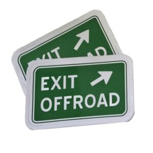 Exit Offroad Pair of Stickers Small