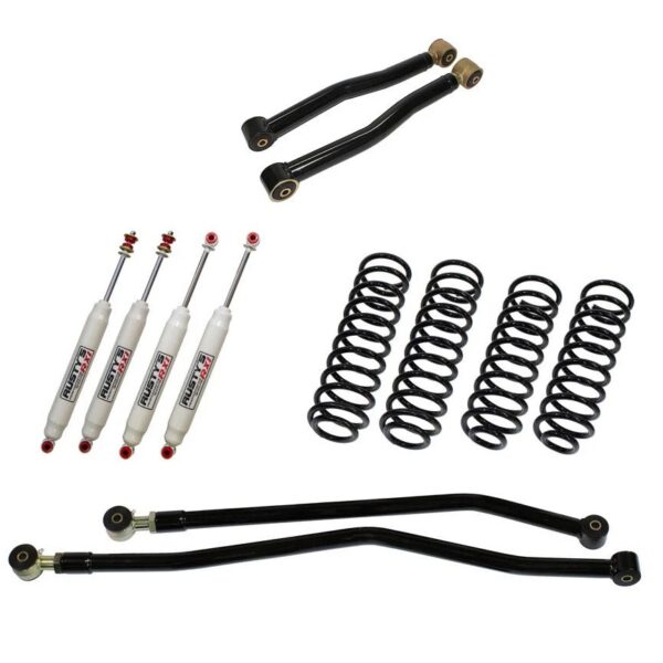 Rusty's Jeep JK Wrangler 2 Starter Kit with RX100 shocks