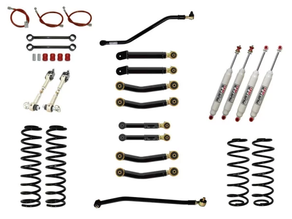 Rusty's Jeep TJ LJ Wrangler 2.0 Advanced Lift Kit adjustable arms RX100 shocks