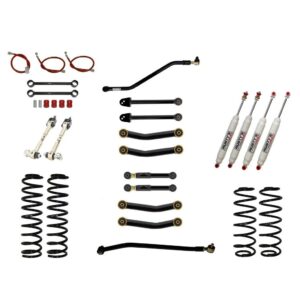 Rusty's Jeep TJ LJ Wrangler 2.0 Advanced Lift Kit fixed arms RX100 shocks